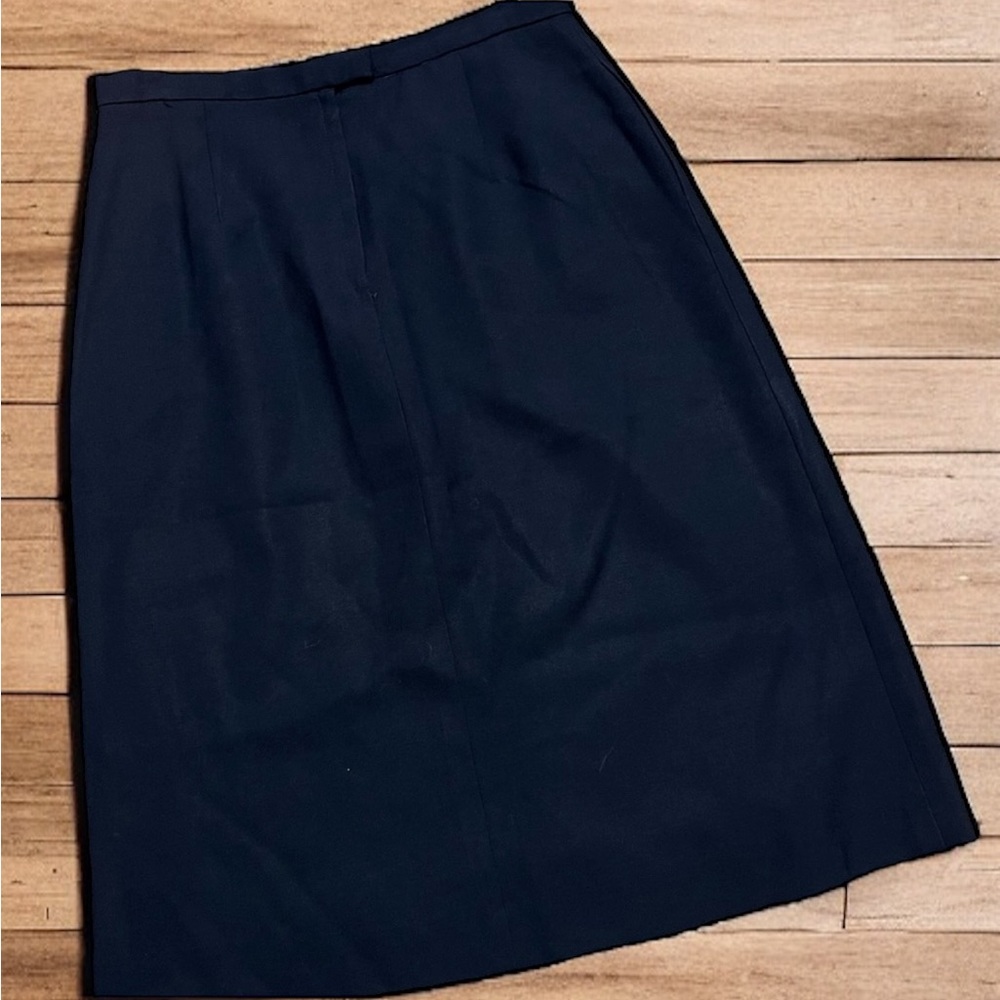 3/$15 Vintage Corporate Woman Dark Blue A-Line Skirt